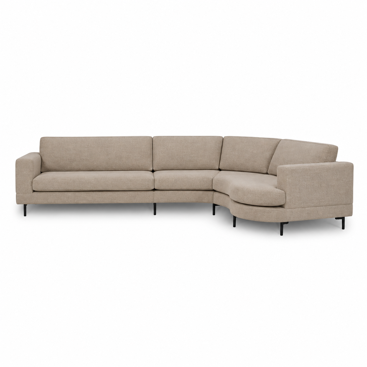 Sofa WAALWIJK (Closed Corner) — digital front view in original upholstery